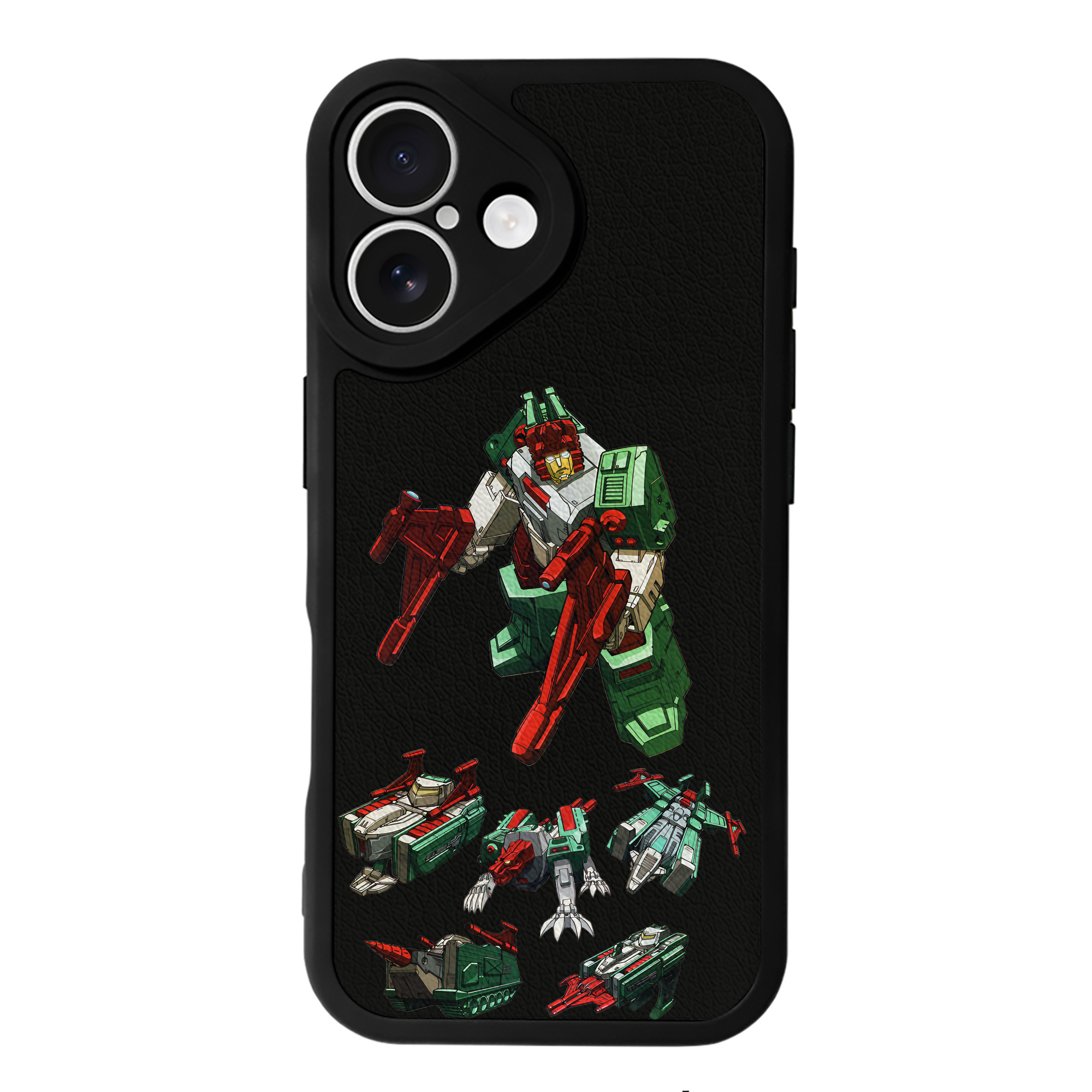 （画像用） Transformers トランスフォーマー 【iPhone 16シリーズ対応】シリコンスマホケース（レザー調） 材質：シリコン